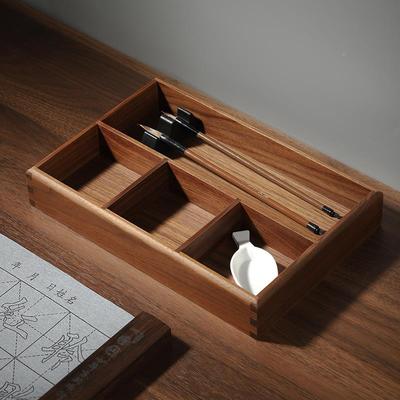 ?jh实木桌面长茶几收纳盒关户进玄门钥匙收超划算品纳摆件木质方