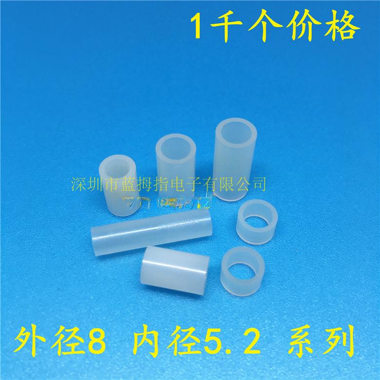 M10直柱通硬胶绝缘塑垫片垫高柱M10*13外径13内径10MM309塑料料套