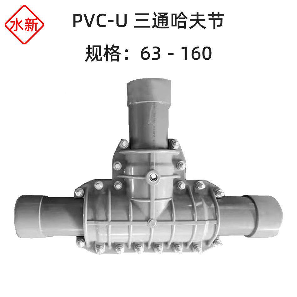 【量大优三惠】CPV-U三弗三通哈夫通哈夫节给水灌溉PVC通抱箍哈抢