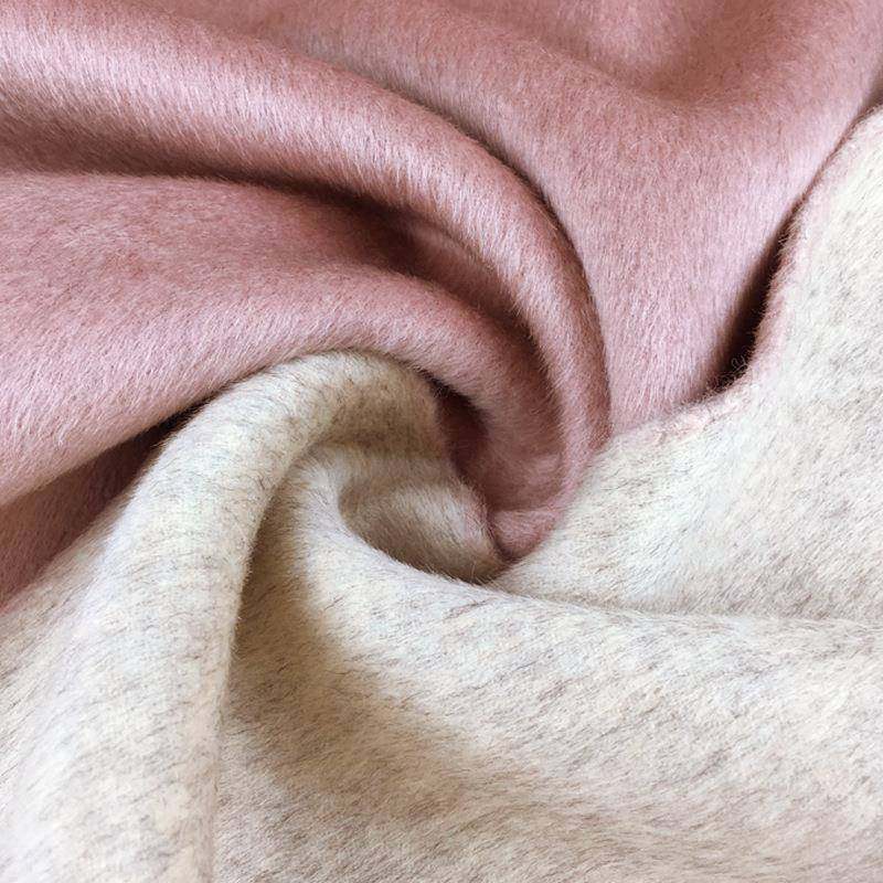 阿冬色巴卡全澳尔毛双面双大衣NN100面料秋韩版羊毛加厚羊绒布料