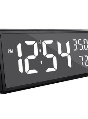 3808L创意大屏湿幕时钟客厅桌简约面跨境电子钟家用温度时钟闹钟