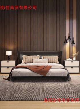 全实木床头柜简物约现小型CWR轻奢奶用油风床头收纳卧室家代储床