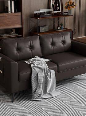 新公寓沙型发小户出租房客厅XLO理发店双棋牌室休息接待黑色皮布