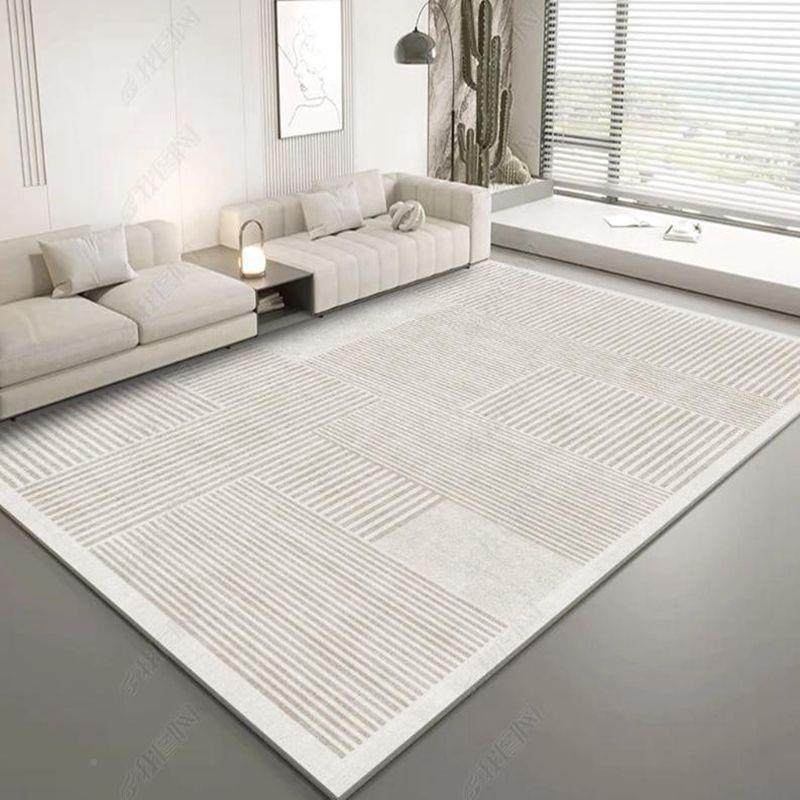 跨境石寓奶油风公圈绒三防茶轻奢沙发几毯现代卧黑NNC室床边房间