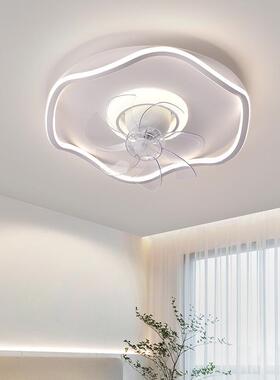 跨境供led吸X384风扇顶用风扇灯2直023年新款卧室厅家简约摇头电