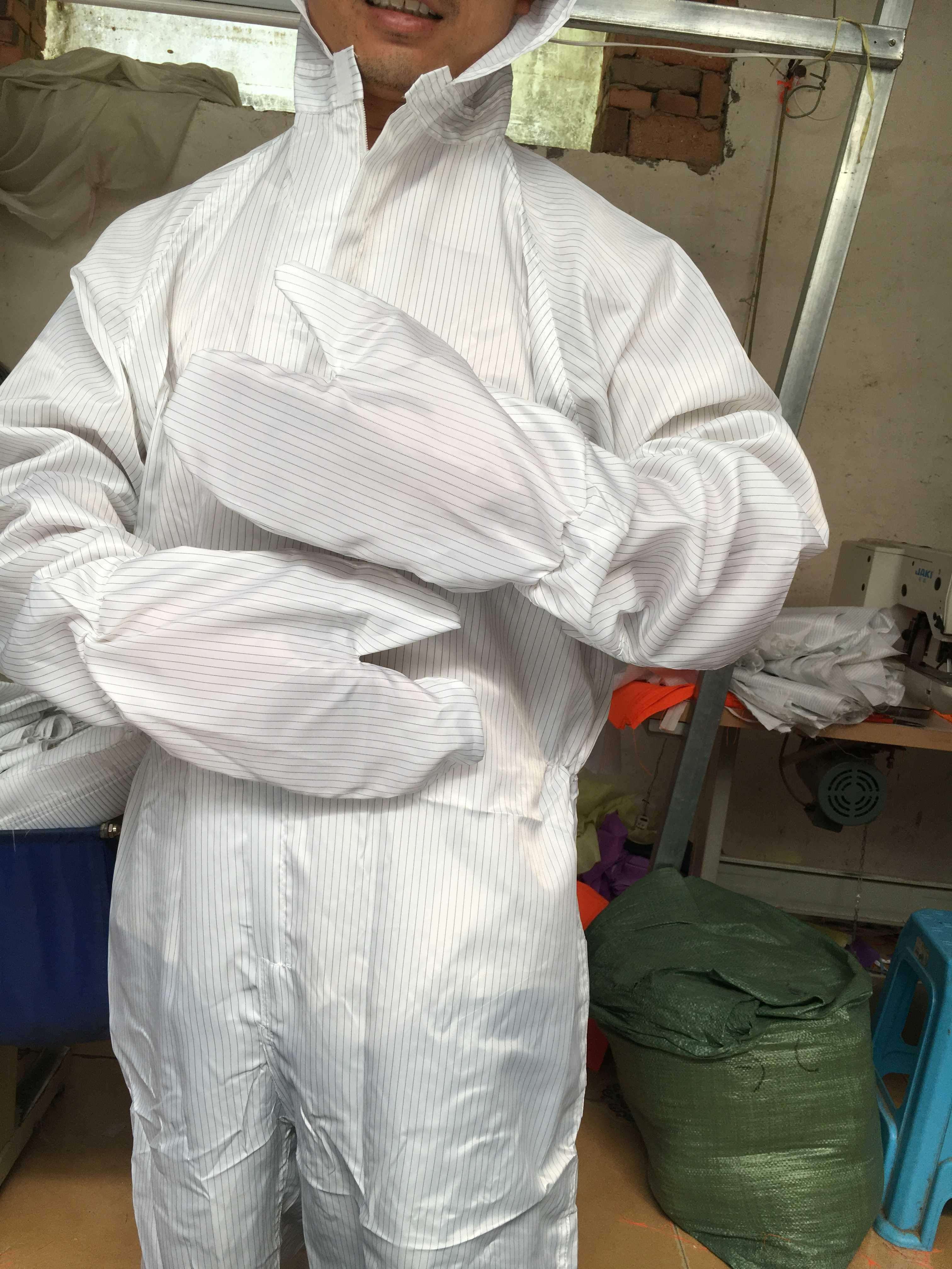 防静电净化围裙防尘防护工作无尘直销通用蓝国际交易手绘石头当归