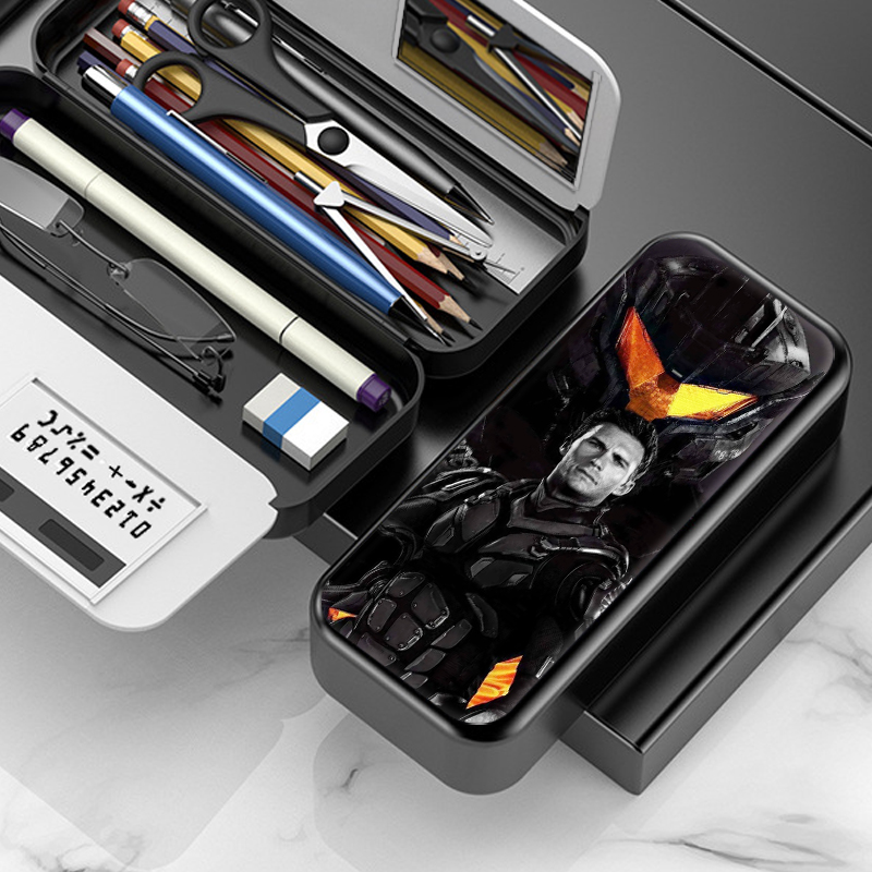 2023新款文具盒男生笔袋环太平洋文具盒男孩小学生多功能笔袋大容