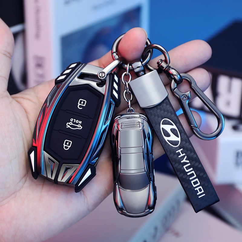 北京现代ix钥匙新款领动ix名图朗动沐飒胜达汽车壳扣个性男