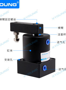 SCSR-90E旋转夹紧气缸SCSL-1下压转角夹具气缸SCSL-5