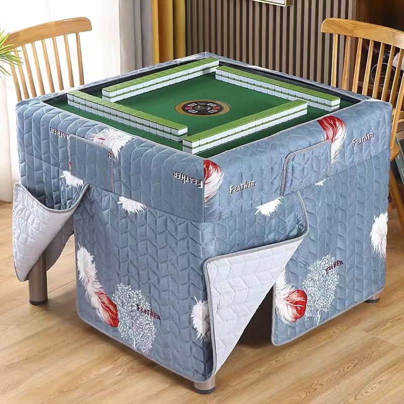 加厚麻将机桌布罩烤火罩新款家用正方形桌罩电炉罩取暖桌罩冬季