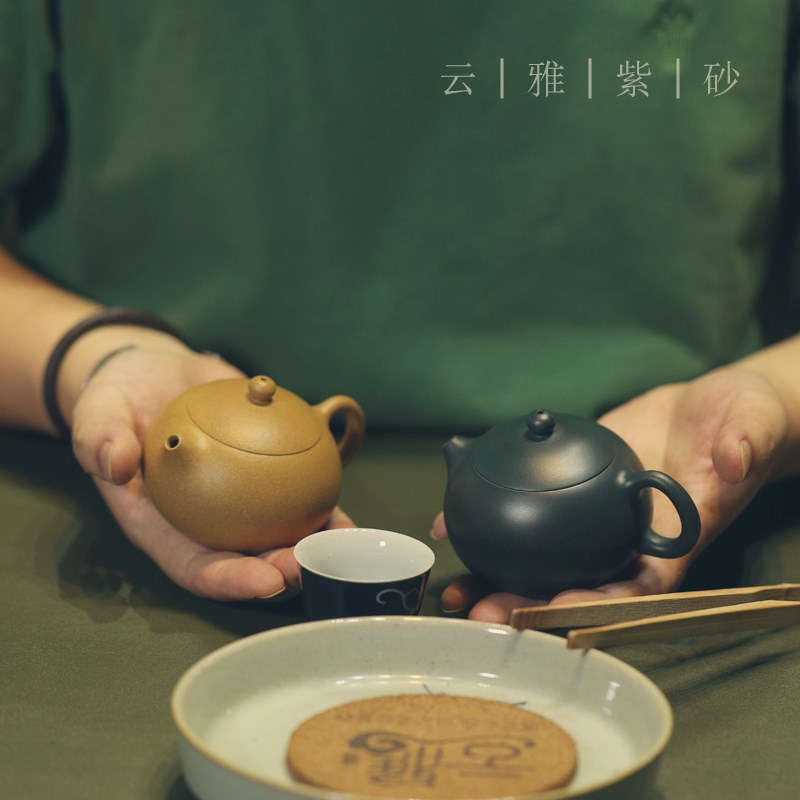 一人饮小茶壶西施壶150ml 云雅单壶家用茶壶宜兴紫砂壶纯手工女士