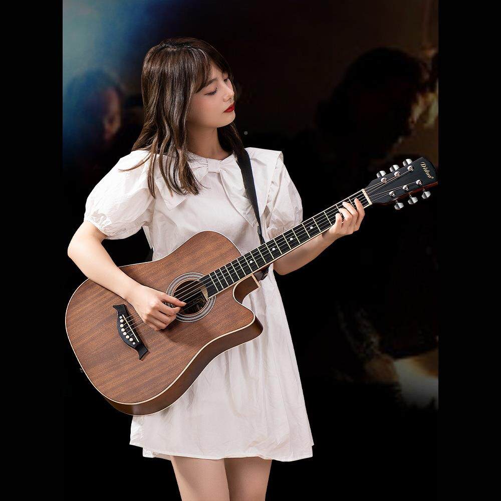 蒂朵38寸吉他初学者41寸男生入吉成门人习乐器女学练生民GUA谣木