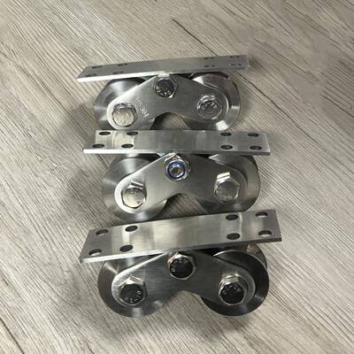 48直不双RSI轮30锈钢滑轮H型径U型V型槽大门地下轮平移门地4轮轴