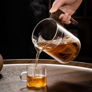 月牙过滤加绿泡茶茶ZPA器耐高温玻璃茶壶厚耐热煮电陶炉煮茶器烧