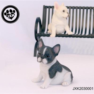 J型XK法国斗牛仿真动物模可爱狗狗法牛家居饰KPK犬汽车内小品摆件