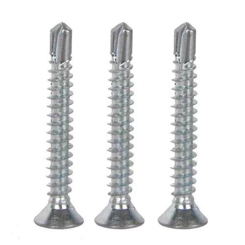 钻尾丝平头十攻字燕沉头GWI自钻丝钢瓦螺丝自螺丝钉钻铁尾彩螺钉