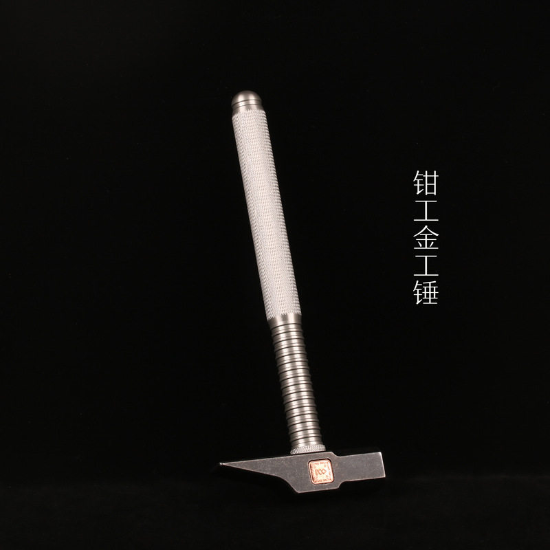 高端工具金工锤实习锤子EDC户外钢锤440C钢制铝制手柄CNC加工图片