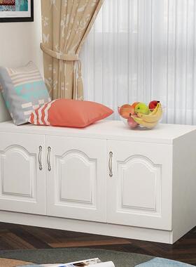 炕简欧飘窗柜矮柜柜台35370柜可坐柜阳窗台柜电视柜现代储物柜低