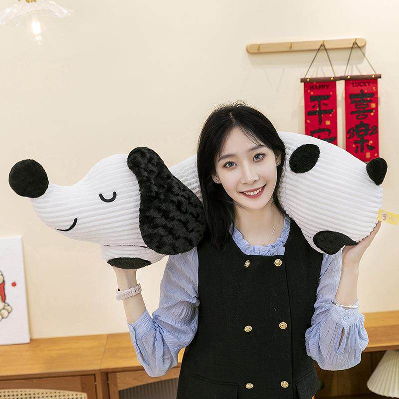 女生睡觉专用斑点枕狗腊肠狗公抱床上夹仔靠腿侧睡长条2396抱枕