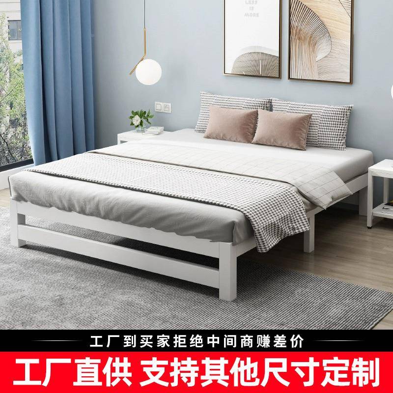 铁艺.床双人床济1.8米铁架床加现厚加固代简约15HE-05米单人床经