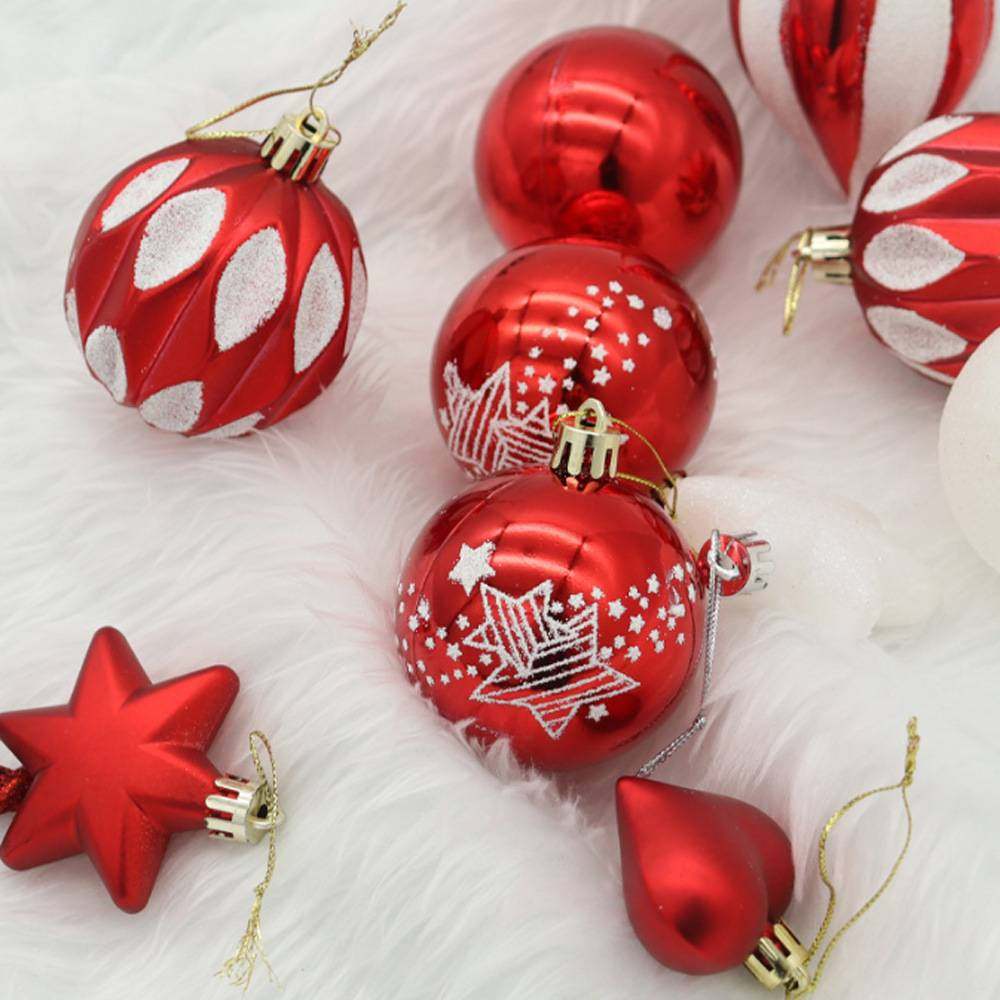 圣诞节装饰品82个装电镀塑料圣诞球套装圣诞树装饰挂件跨境新款,玩具/童车/益智/积木/模型,垂直悬浮玩具,淘宝优惠券,粉丝福利购,淘宝优惠卷