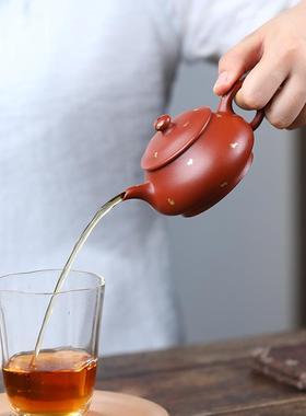 炉精工严紫砂壶宜兴厂家原茶矿朱泥手工10198明壶明壶口盖密