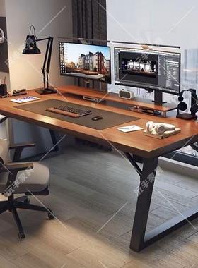 家电脑桌双台式人卧室用书桌学习写字桌成办公75103桌工作台人电