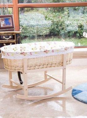 藤编便携车载20573睡篮宝吊篮0床哄宝到睡用品婴儿摇床4岁儿童老
