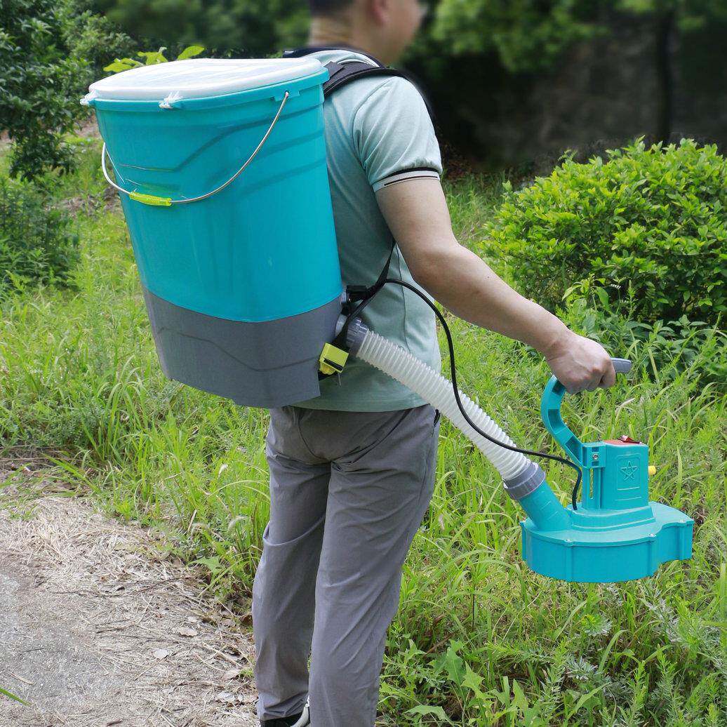 厂家农直销20饵L负式电动施肥器撒肥机用撒化UIM肥鱼塘背投撒料器
