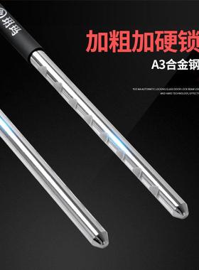 YW578520玥玛玻璃锁U型用锁门商门铺防盗锁商推拉双门U形锁店铺锁