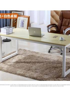 0J电桌台式桌家用写字脑长1m/1.2/1桌.4/1.6/18./2米双人大F75999