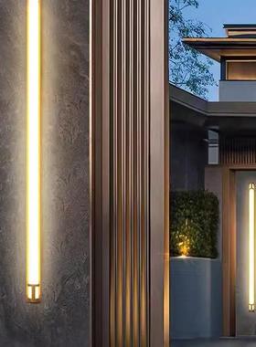 别户外防水长代条灯壁tb-74451极简室外门前墅庭院阳台外墙灯现简