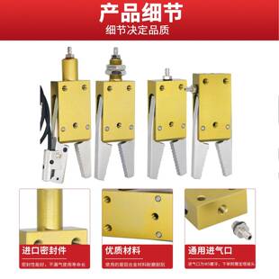 机械MQW手STA带R迷你夹具不钢锈口水夹爪检测气动夹子CHK-EM-12-C