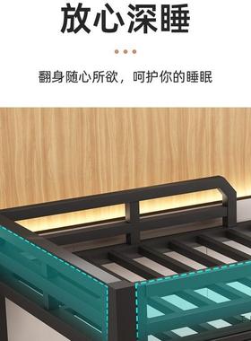 双4740层铁艺架子母床铁高上低床成人下电竞酒店家用子母床高床架