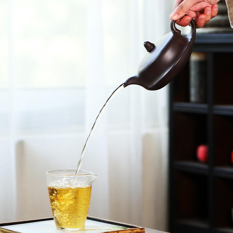 兴百目紫泥顺全手工宜紫砂壶ZD-H1705一帆风茶茶壶家用泡具曲壶