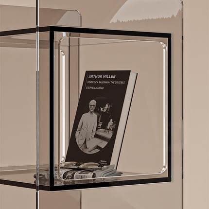 轻奢风透明书柜子客厅家230101用约层简实木落地置多架靠墙一体物