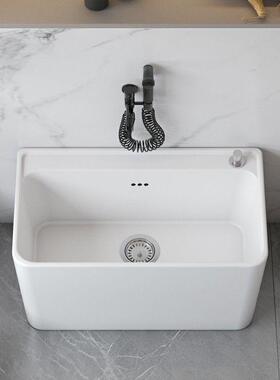 阳台家用拖把大池生卫间庭院陶瓷小号拖布池墩布池地一体式95228