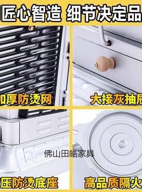 柴NHY煤两用烤化炉节能无烟火炉气季新款家用室内冬柴火汽化取暖