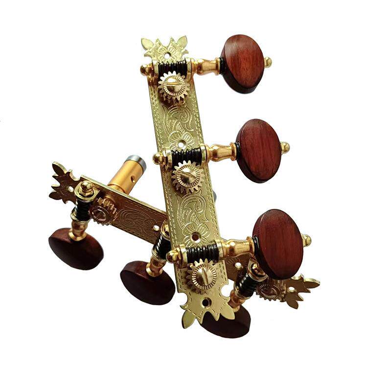 源吉他弦钮民吉UJO谣木吉他三位吉他弦钮木制货钮头他通用弦钮