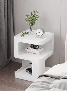 卧室床头柜代小型现简约床边柜创意奢XX827460风黑色客厅沙轻发户