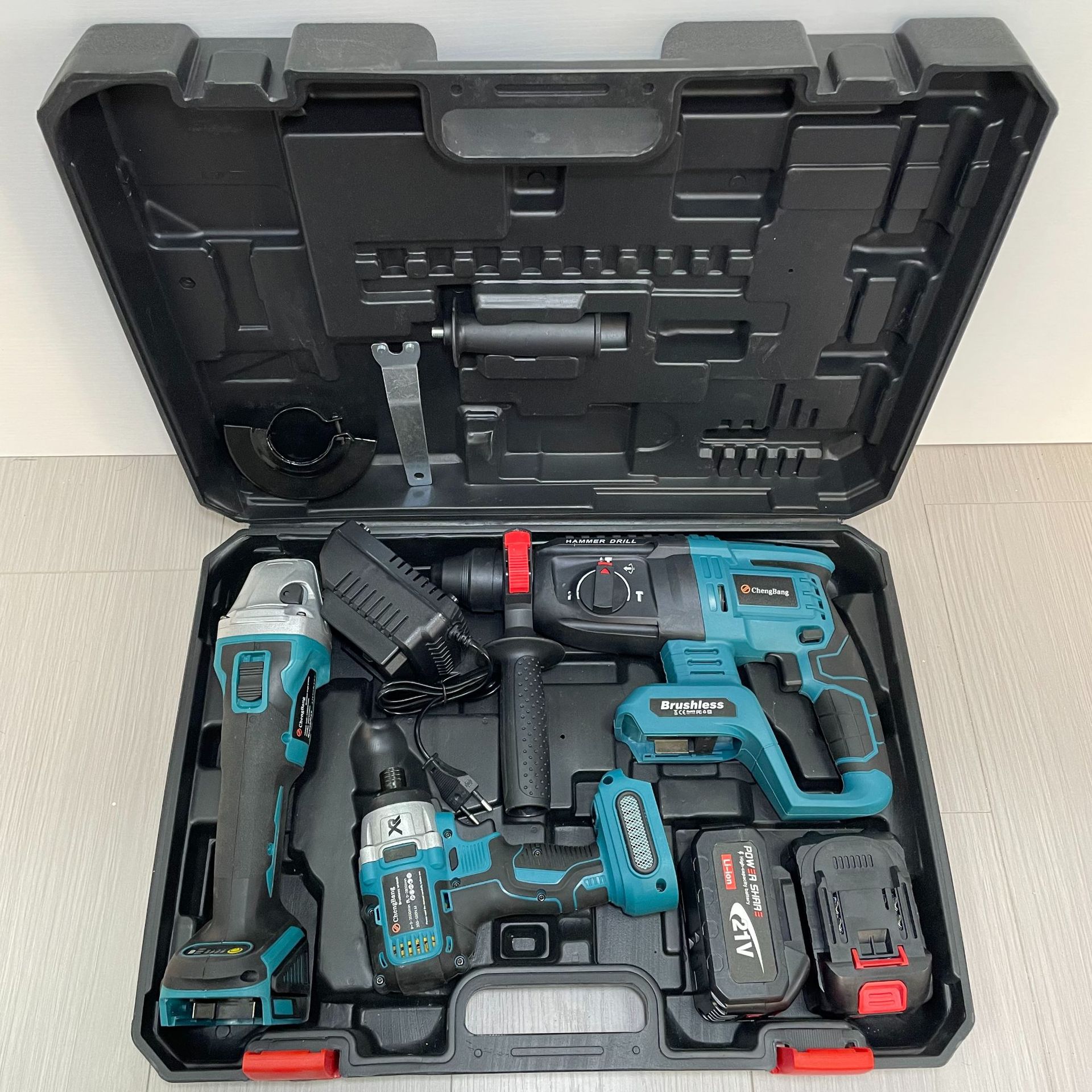 (可1台代发编号134)外贸套装电动工具锂电工具3件套裸机(MT插口)