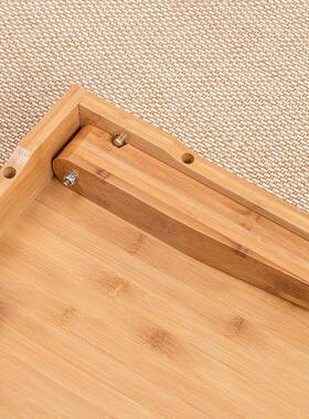 楠竹折叠炕质桌家用饭米小桌子实木正方吃形榻榻地桌餐桌茶几FS75