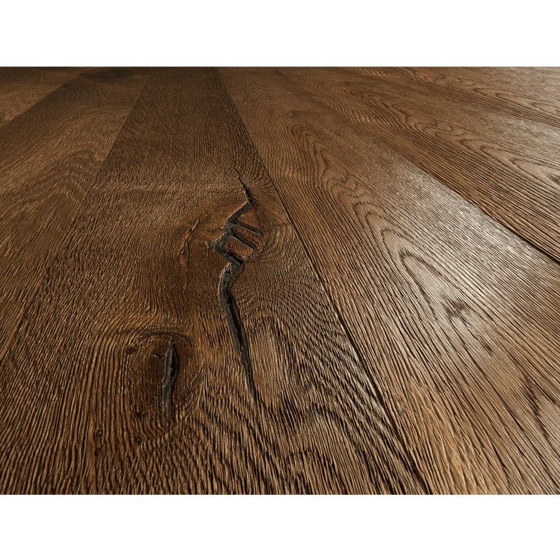 格调匠心三层实木复合地板橡木地板家用地暖锁扣中古侘寂风超大板