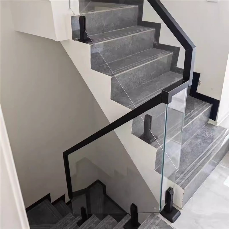 偏心玻璃夹重型精铸不锈钢玻璃夹简约极窄楼梯走廊平台栏杆配件
