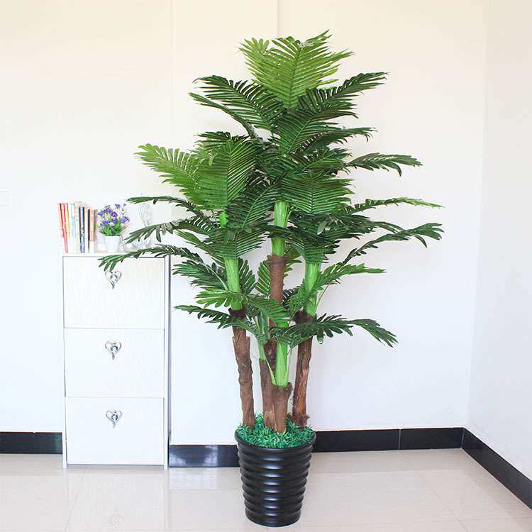 仿真树装饰仿真绿植大型客厅落地盆景室内盆栽1.8米五杆珍珠葵