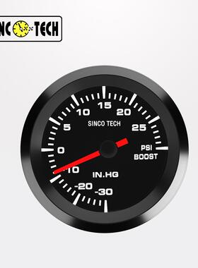 SINCOTECH 52mm高速步进电机2吋单色增压表INGH/PSI黑色款 DO6381