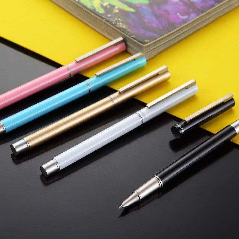 HERO英雄牌钢笔1507暗尖特细铱金笔老式挤压吸墨器三年级学生硬笔