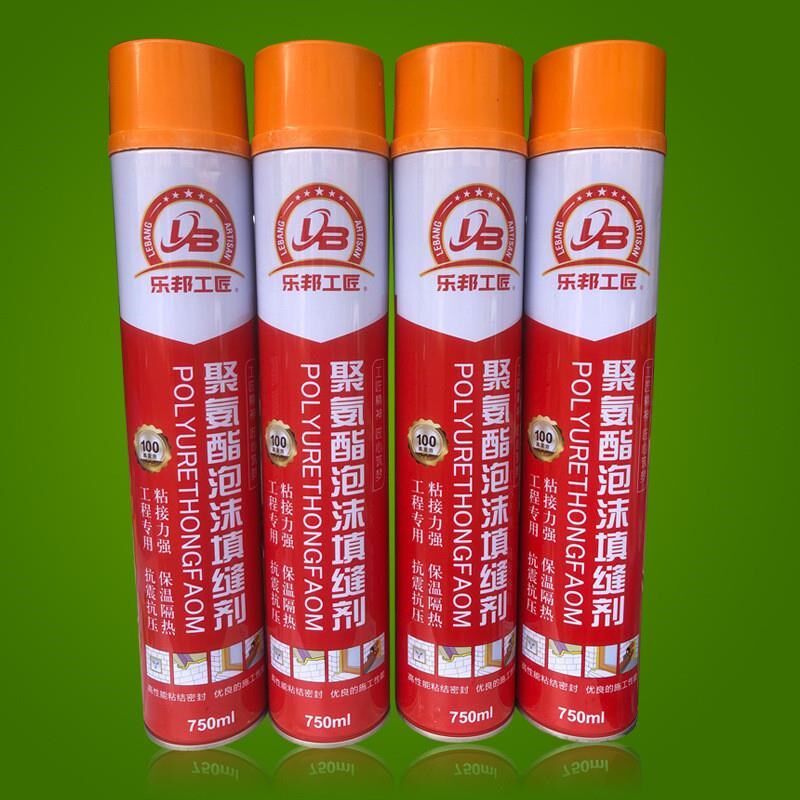 乐邦工匠聚氨酯泡沫填缝剂 一瓶一管式泡沫胶发泡剂 发泡胶