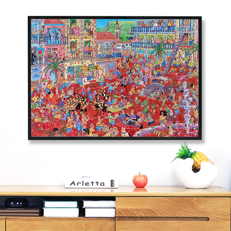 拼图框架裱框1000片70x50x75 500/300拼图相框挂墙铝合金画框定制