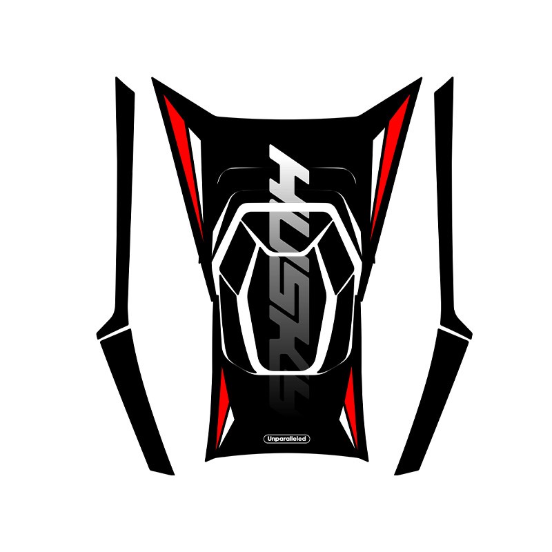 适用三阳哈士奇300油箱贴加厚装甲贴防剐蹭橡胶保护贴贴纸贴花